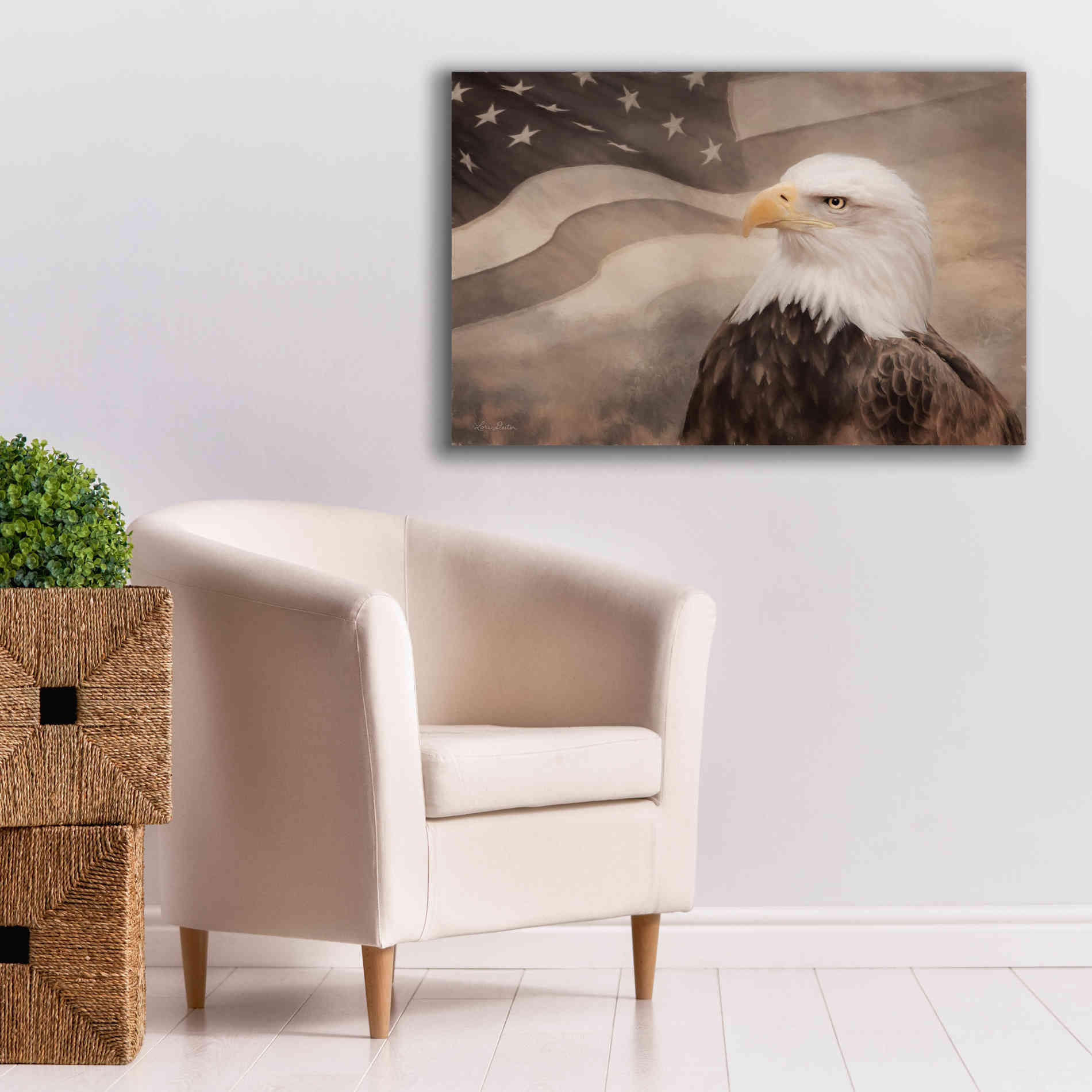 'US Symbols' by Lori Deiter, Canvas Wall Art,40 x 26