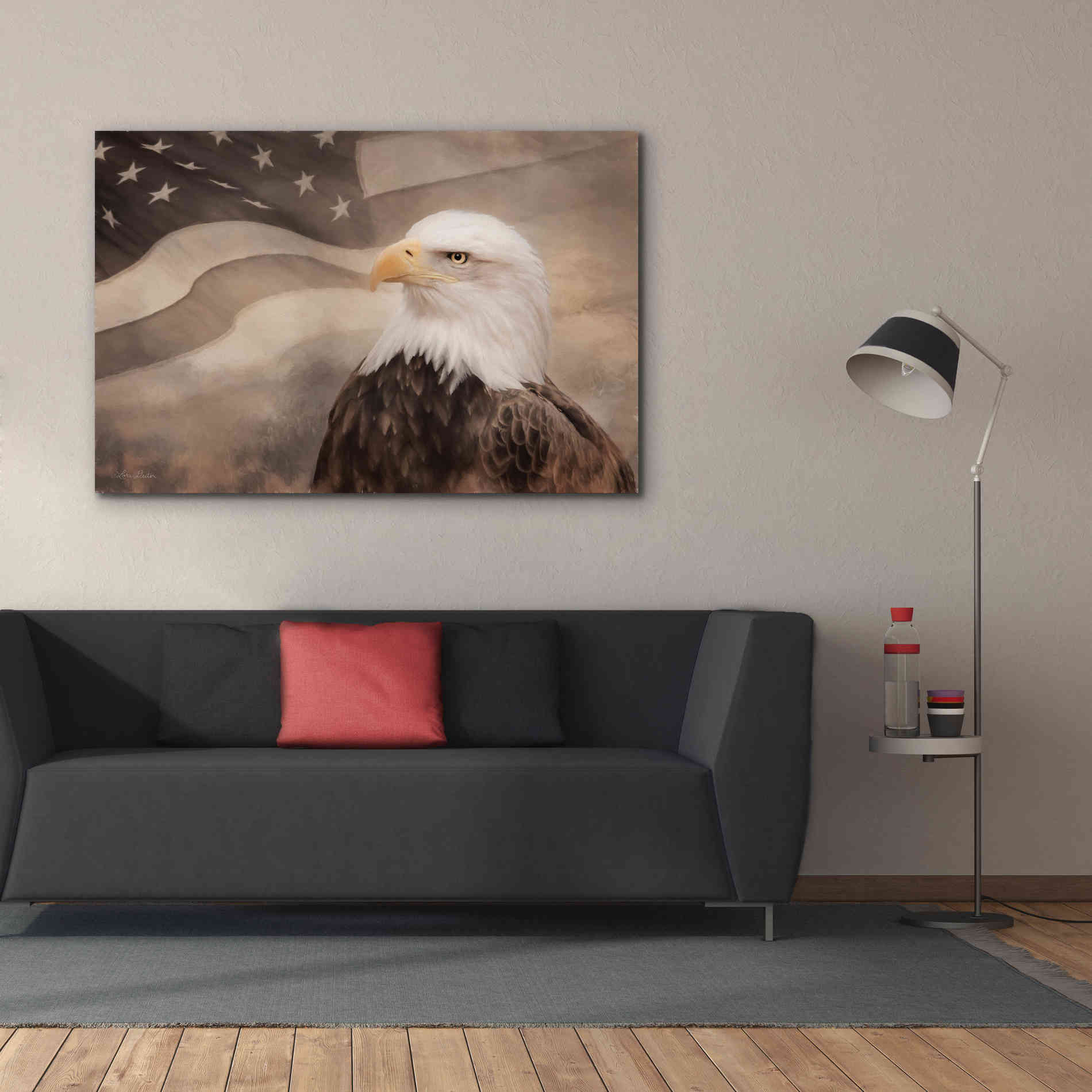 'US Symbols' by Lori Deiter, Canvas Wall Art,60 x 40