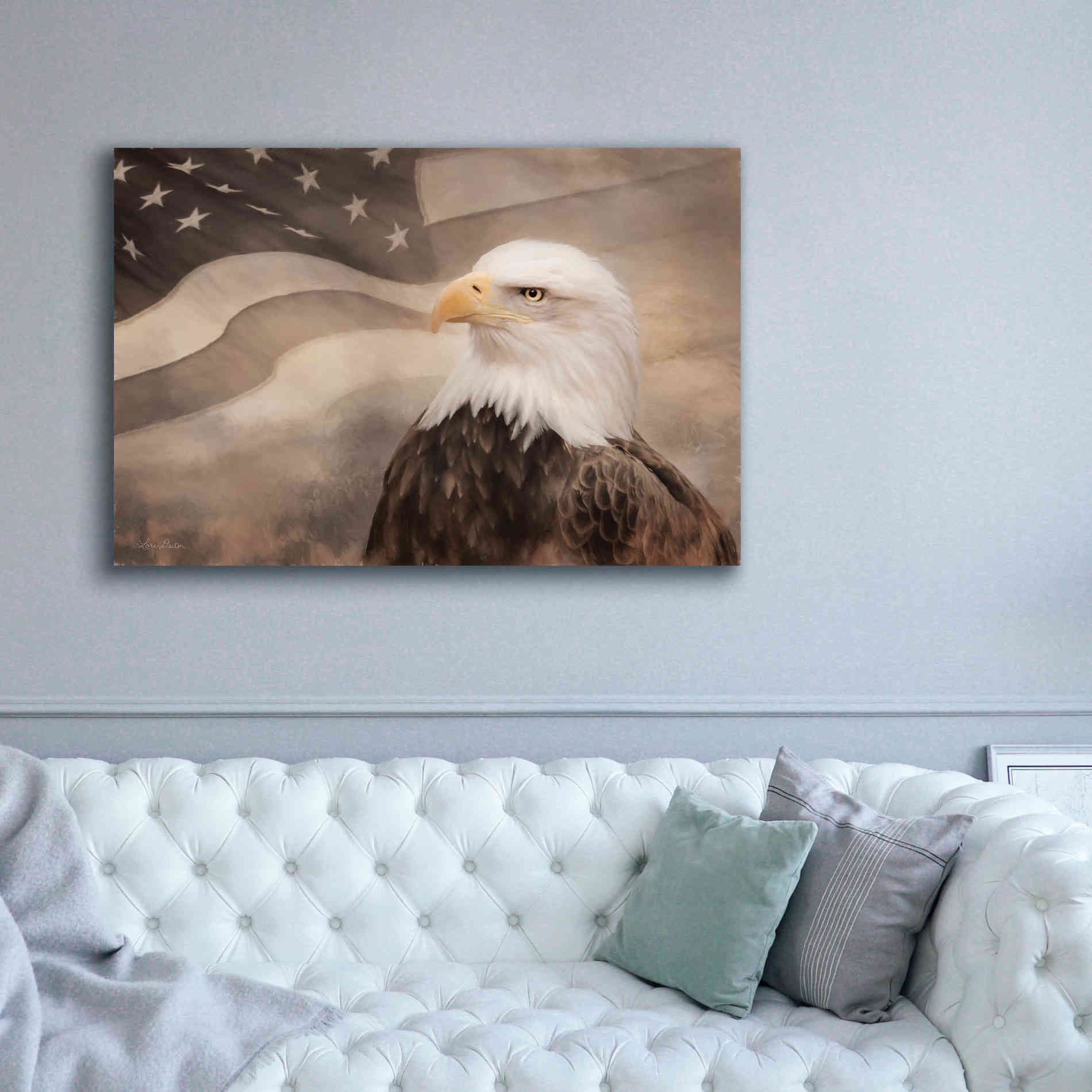 'US Symbols' by Lori Deiter, Canvas Wall Art,60 x 40