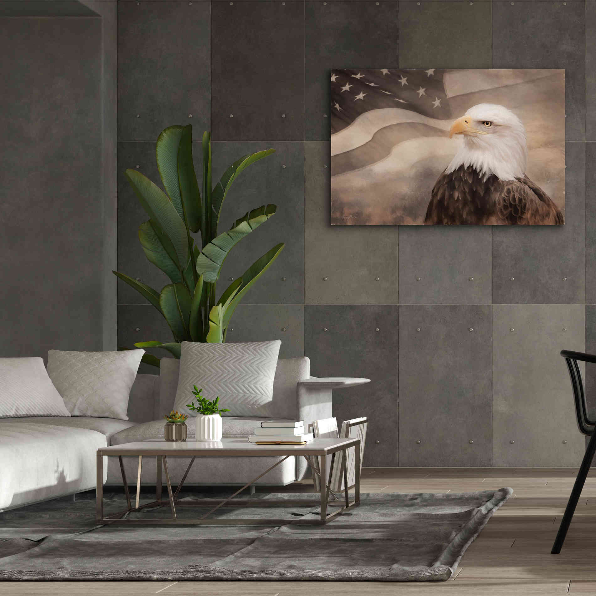 'US Symbols' by Lori Deiter, Canvas Wall Art,60 x 40