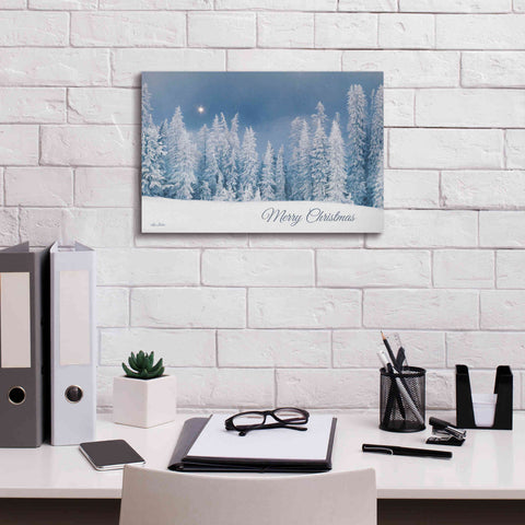 Image of 'Lava Mountain Merry Christmas' by Lori Deiter, Canvas Wall Art,18 x 12