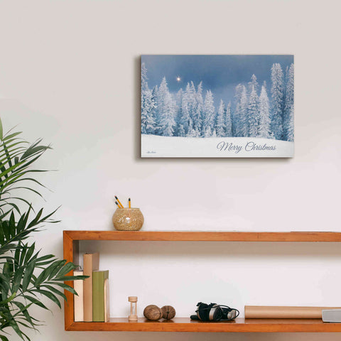 Image of 'Lava Mountain Merry Christmas' by Lori Deiter, Canvas Wall Art,18 x 12