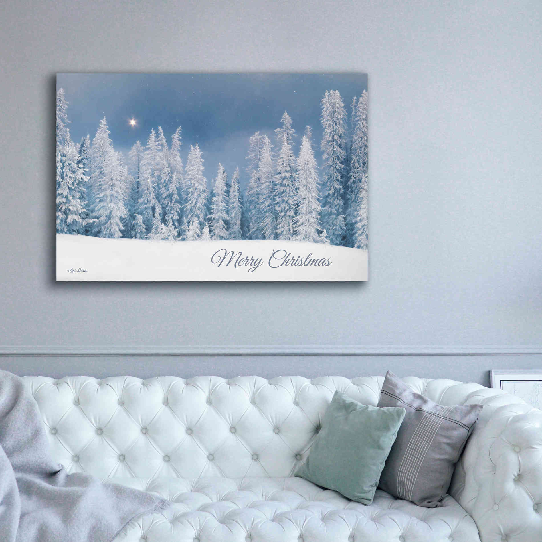 'Lava Mountain Merry Christmas' by Lori Deiter, Canvas Wall Art,60 x 40