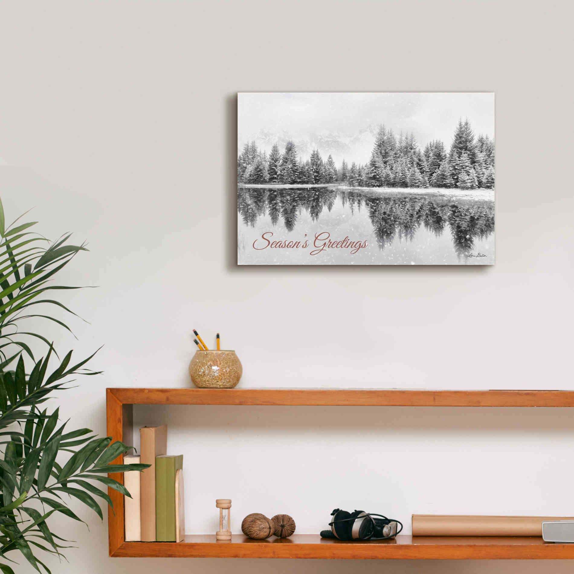 'Schwabachers Seasons Greetings' by Lori Deiter, Canvas Wall Art,18 x 12