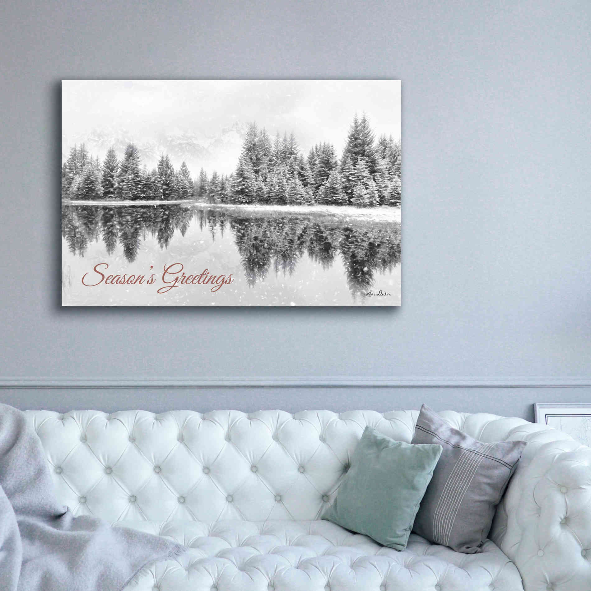 'Schwabachers Seasons Greetings' by Lori Deiter, Canvas Wall Art,60 x 40