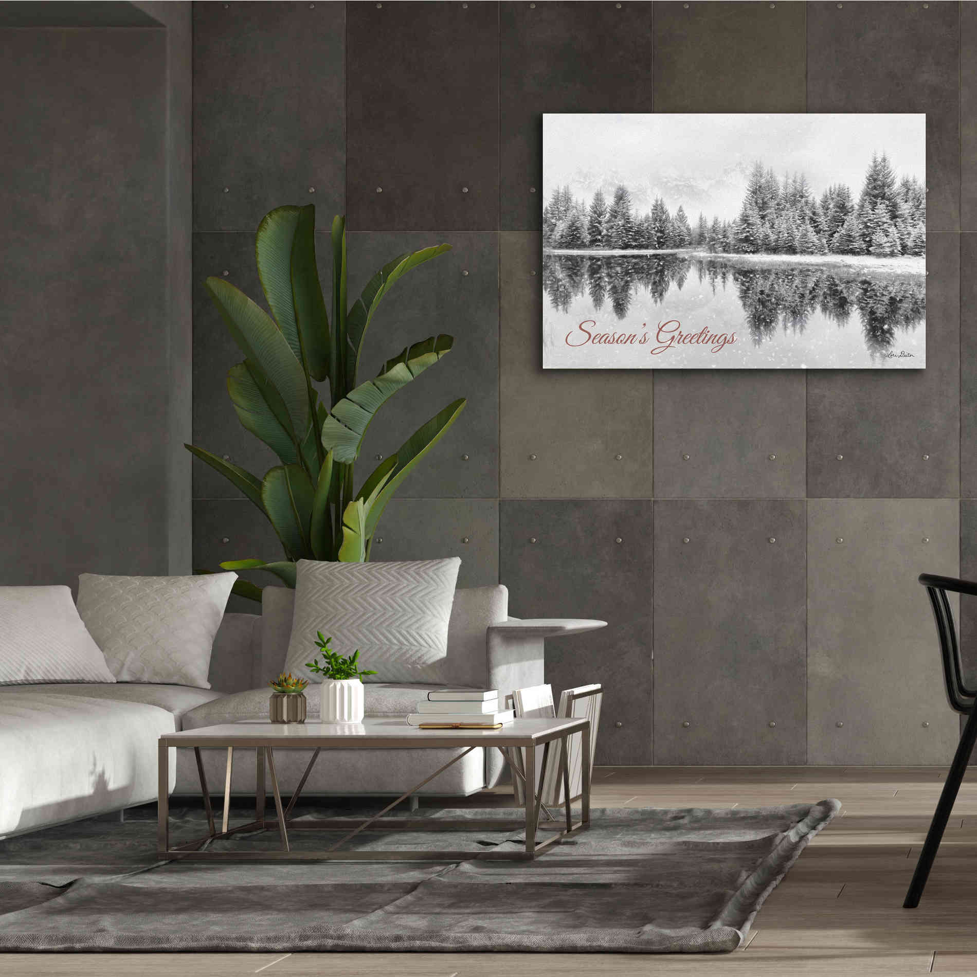 'Schwabachers Seasons Greetings' by Lori Deiter, Canvas Wall Art,60 x 40