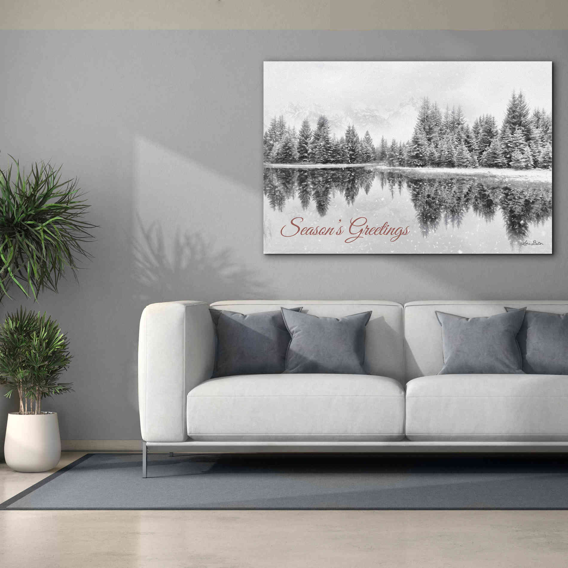 'Schwabachers Seasons Greetings' by Lori Deiter, Canvas Wall Art,60 x 40