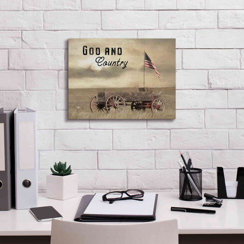 Image of 'God and Country' by Lori Deiter, Canvas Wall Art,16 x 12