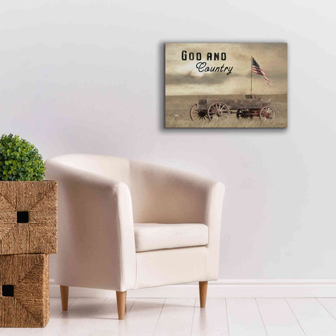 Image of 'God and Country' by Lori Deiter, Canvas Wall Art,26 x 18