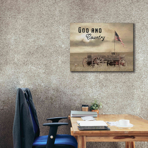 Image of 'God and Country' by Lori Deiter, Canvas Wall Art,34 x 26