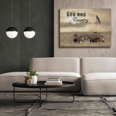 Image of 'God and Country' by Lori Deiter, Canvas Wall Art,54 x 40