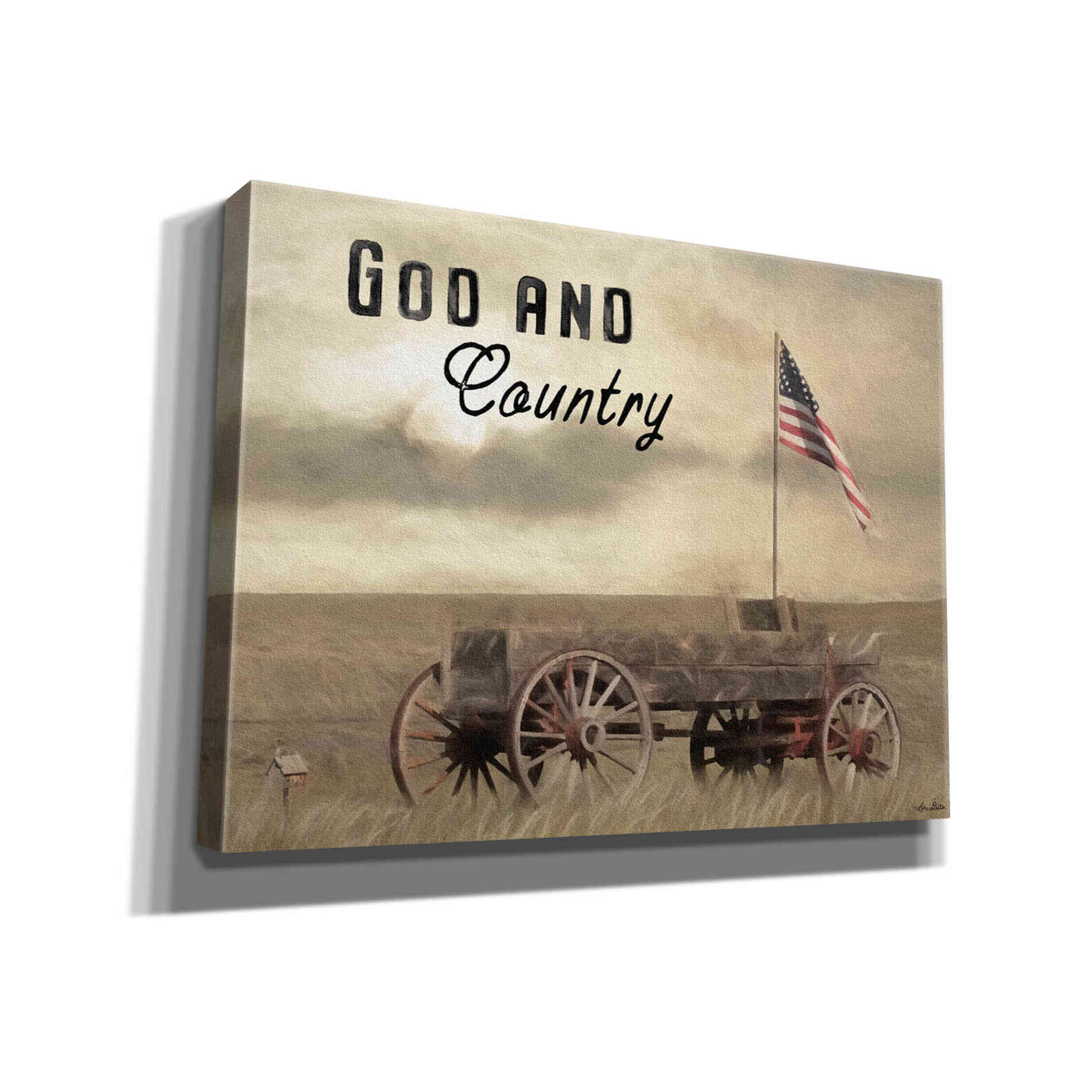 'God and Country' by Lori Deiter, Canvas Wall Art