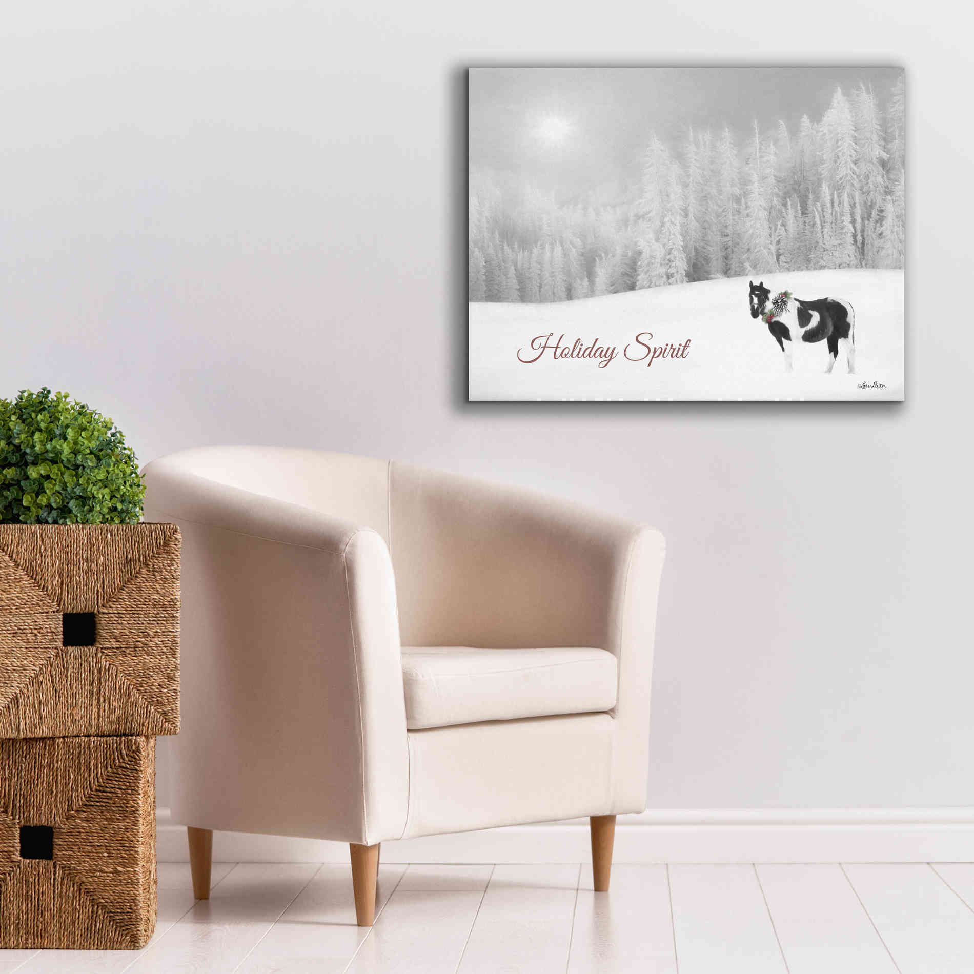 'Holiday Spirit' by Lori Deiter, Canvas Wall Art,34 x 26