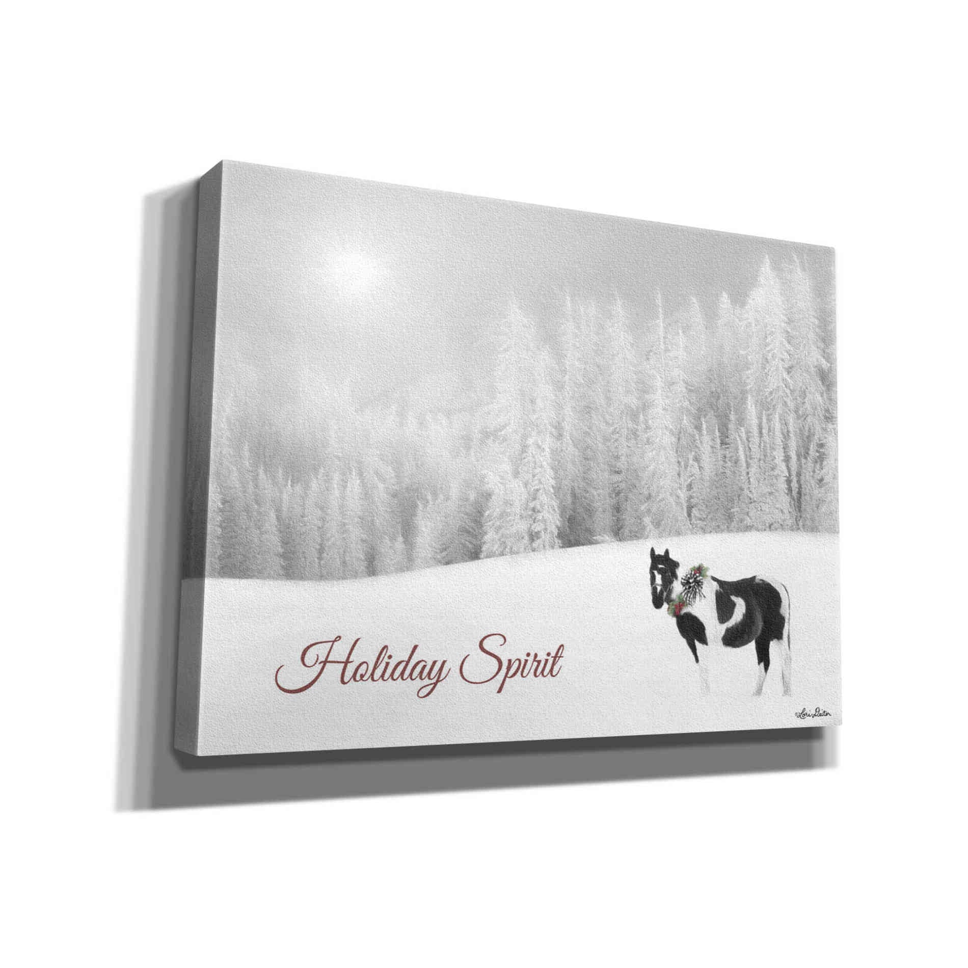 'Holiday Spirit' by Lori Deiter, Canvas Wall Art