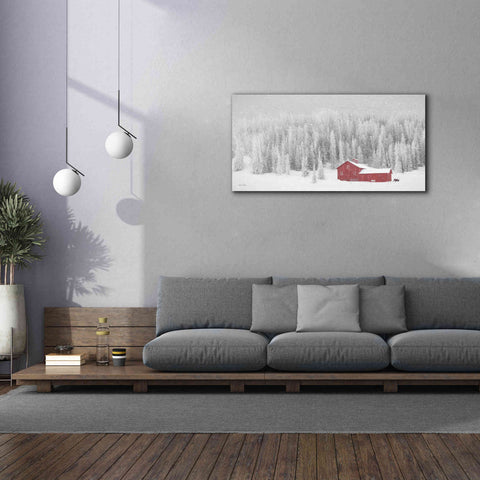 Image of 'Old Wyoming Barn' by Lori Deiter, Canvas Wall Art,60 x 30