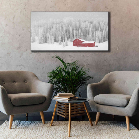 Image of 'Old Wyoming Barn' by Lori Deiter, Canvas Wall Art,60 x 30