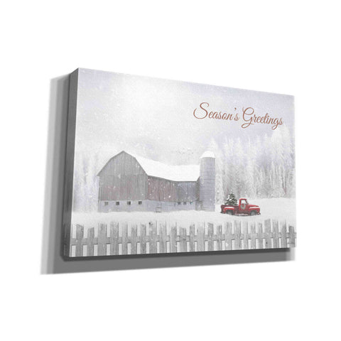 Image of 'Season's Greetings with Truck' by Lori Deiter, Canvas Wall Art