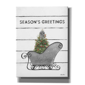 'Christmas Sled with Tree' by Lori Deiter, Canvas Wall Art