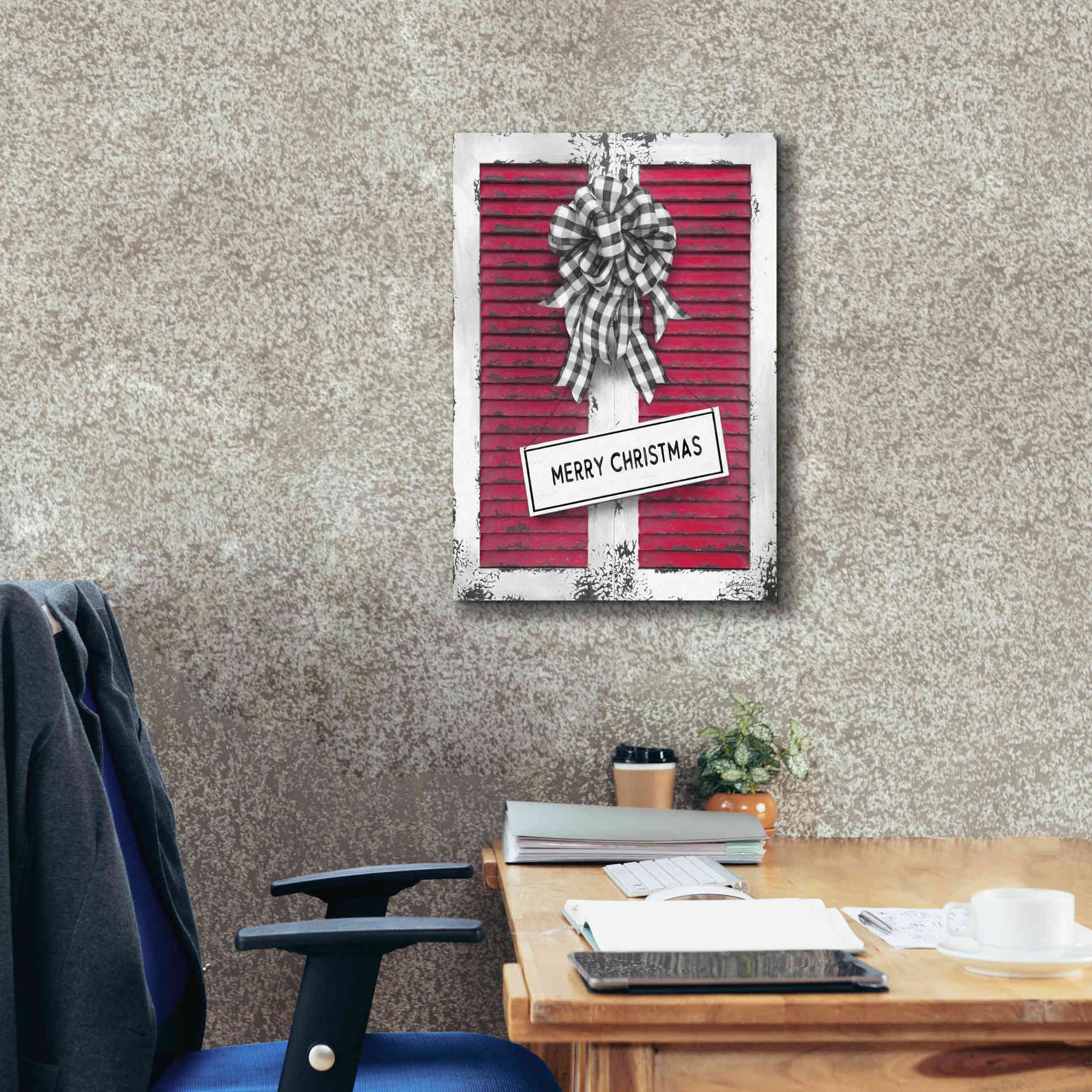 'Christmas Shutters Merry Christmas' by Lori Deiter, Canvas Wall Art,18 x 26