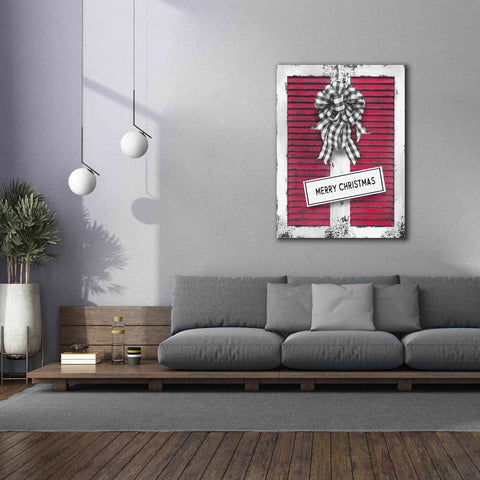 Image of 'Christmas Shutters Merry Christmas' by Lori Deiter, Canvas Wall Art,40 x 54
