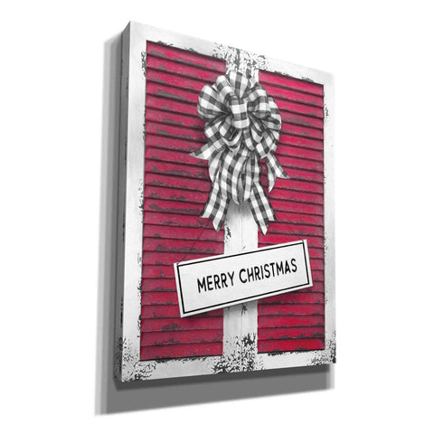 Image of 'Christmas Shutters Merry Christmas' by Lori Deiter, Canvas Wall Art
