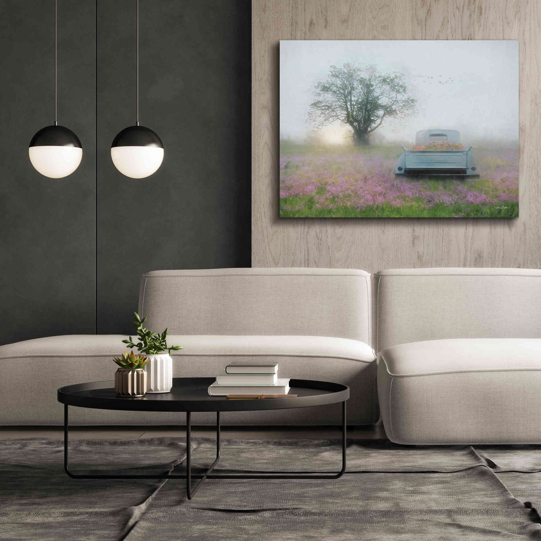 'Summer Wildflowers' by Lori Deiter, Canvas Wall Art,54 x 40