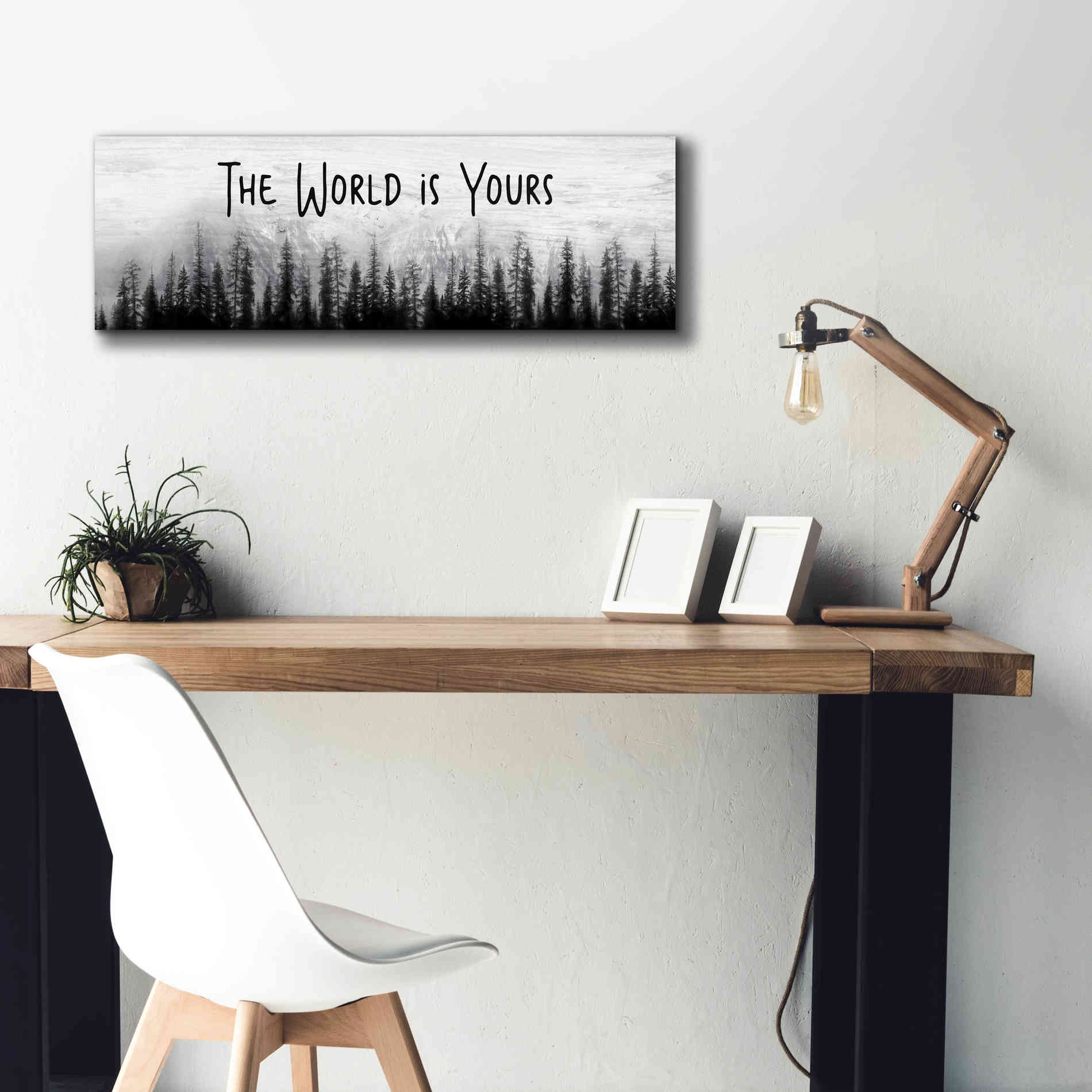 'The World is Yours' by Lori Deiter, Canvas Wall Art,36 x 12