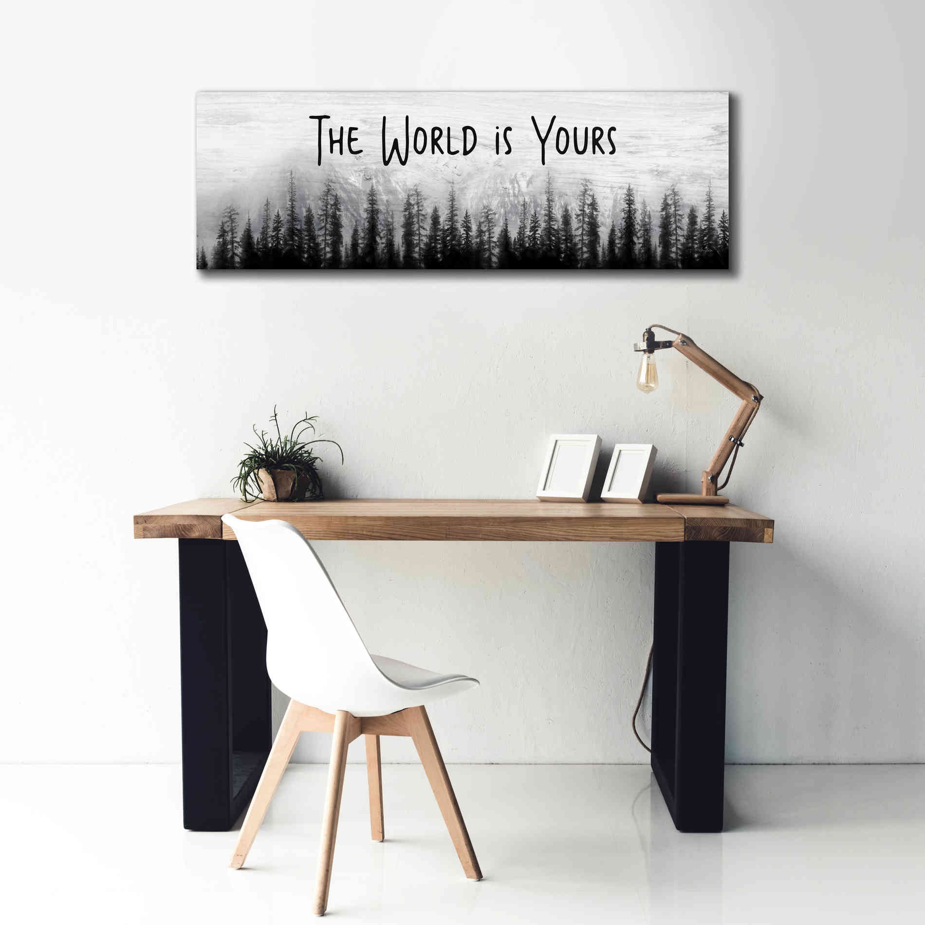'The World is Yours' by Lori Deiter, Canvas Wall Art,60 x 20