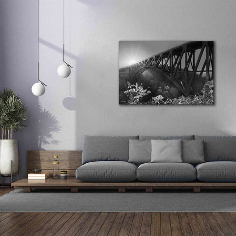 Image of 'Sunrise at Letchworth Black & White' by Lori Deiter, Canvas Wall Art,60 x 40