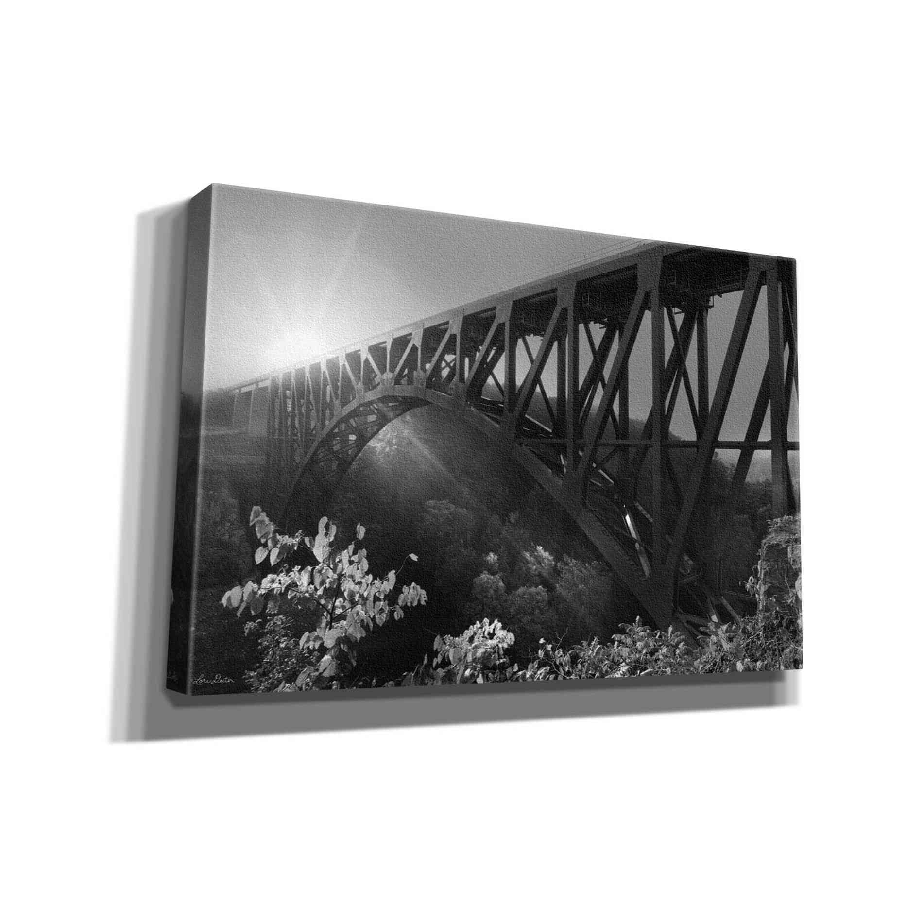 'Sunrise at Letchworth Black & White' by Lori Deiter, Canvas Wall Art