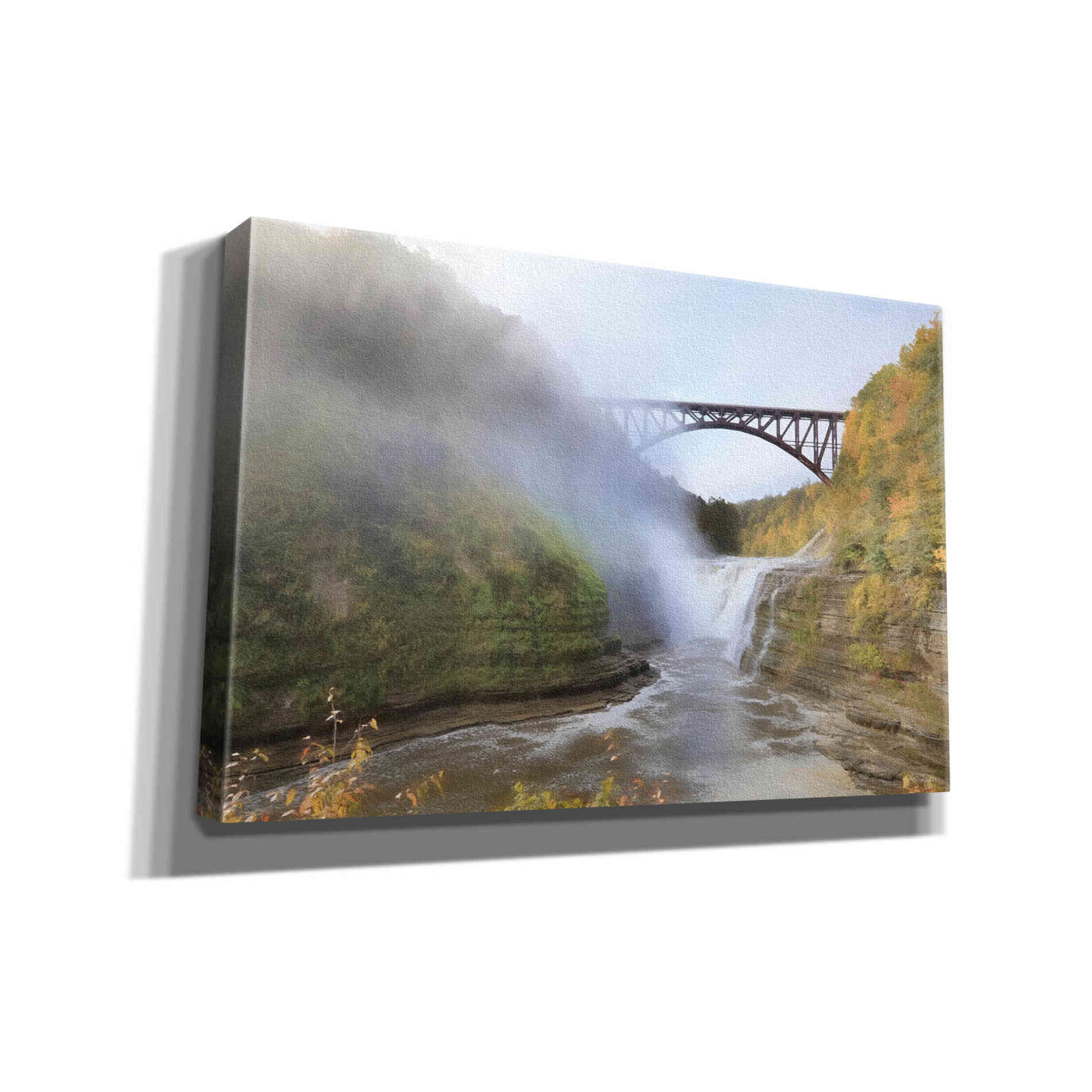 'Letchworth Upper Falls' by Lori Deiter, Canvas Wall Art