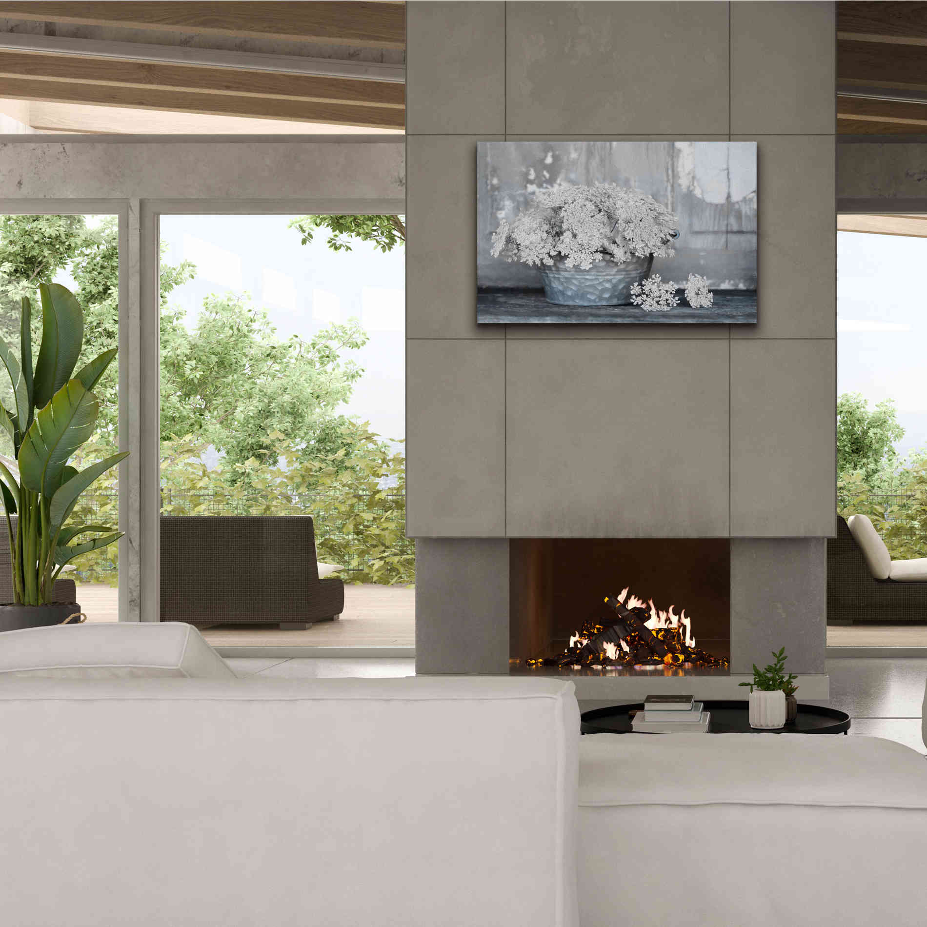 'Queen Anne's Lace I' by Lori Deiter, Canvas Wall Art,40 x 26