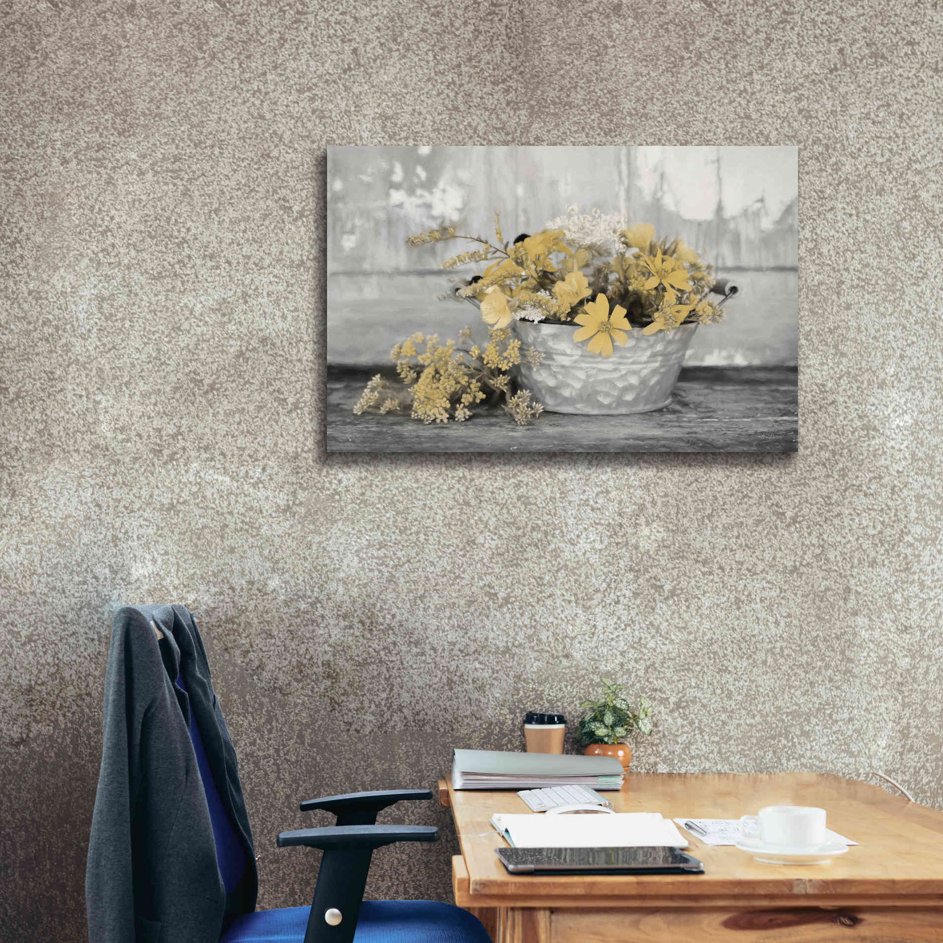 'Gold Wildflowers I' by Lori Deiter, Canvas Wall Art,40 x 26
