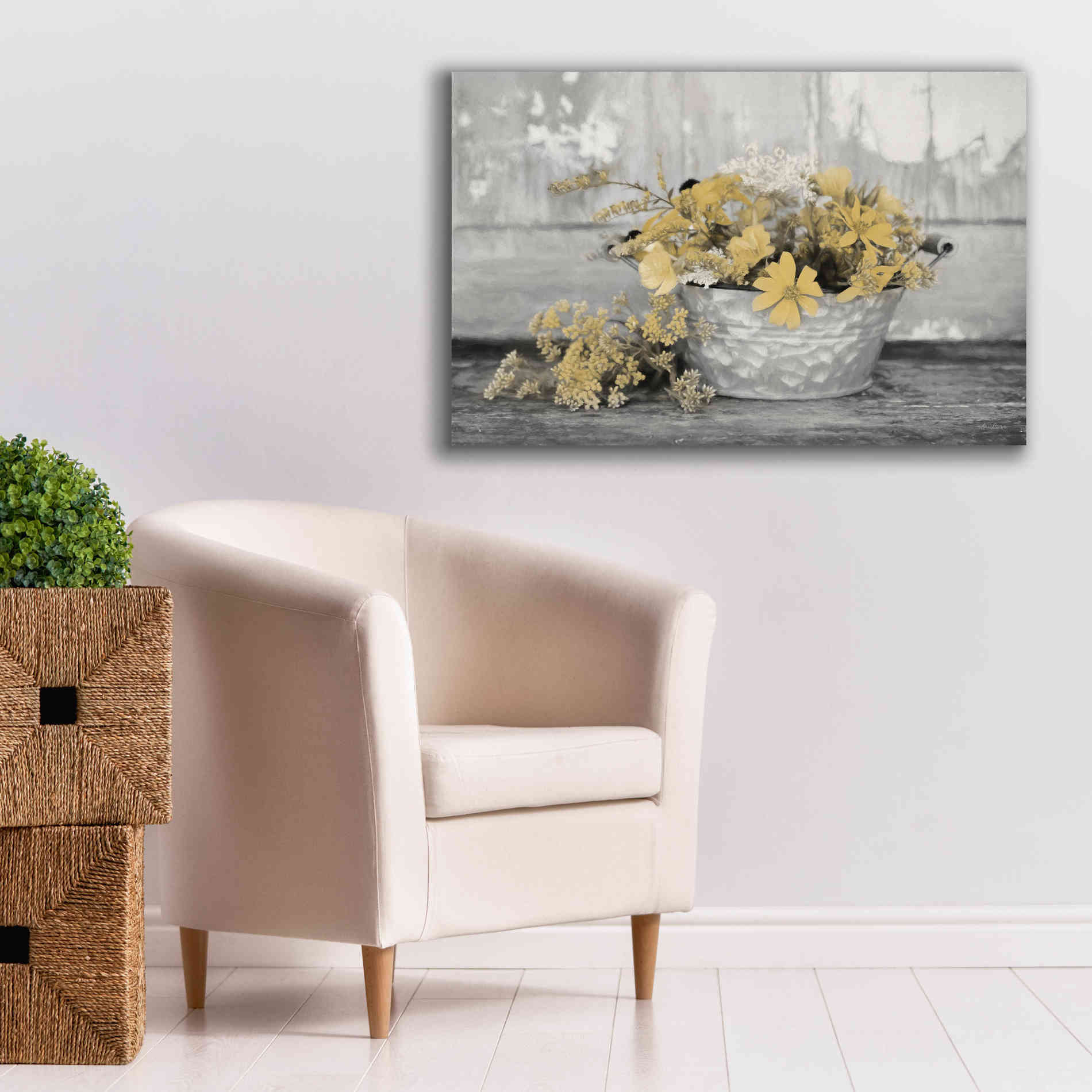 'Gold Wildflowers I' by Lori Deiter, Canvas Wall Art,40 x 26