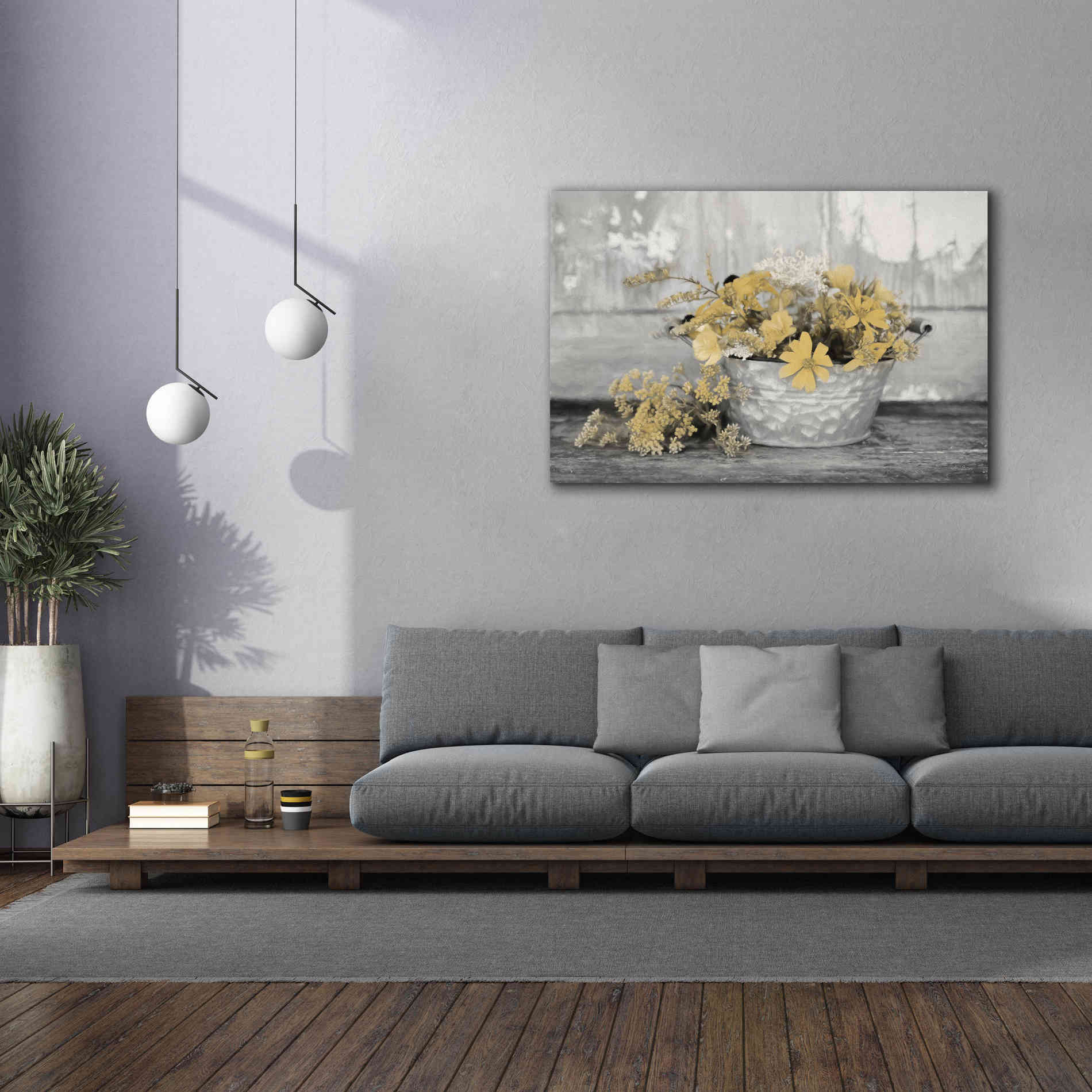 'Gold Wildflowers I' by Lori Deiter, Canvas Wall Art,60 x 40