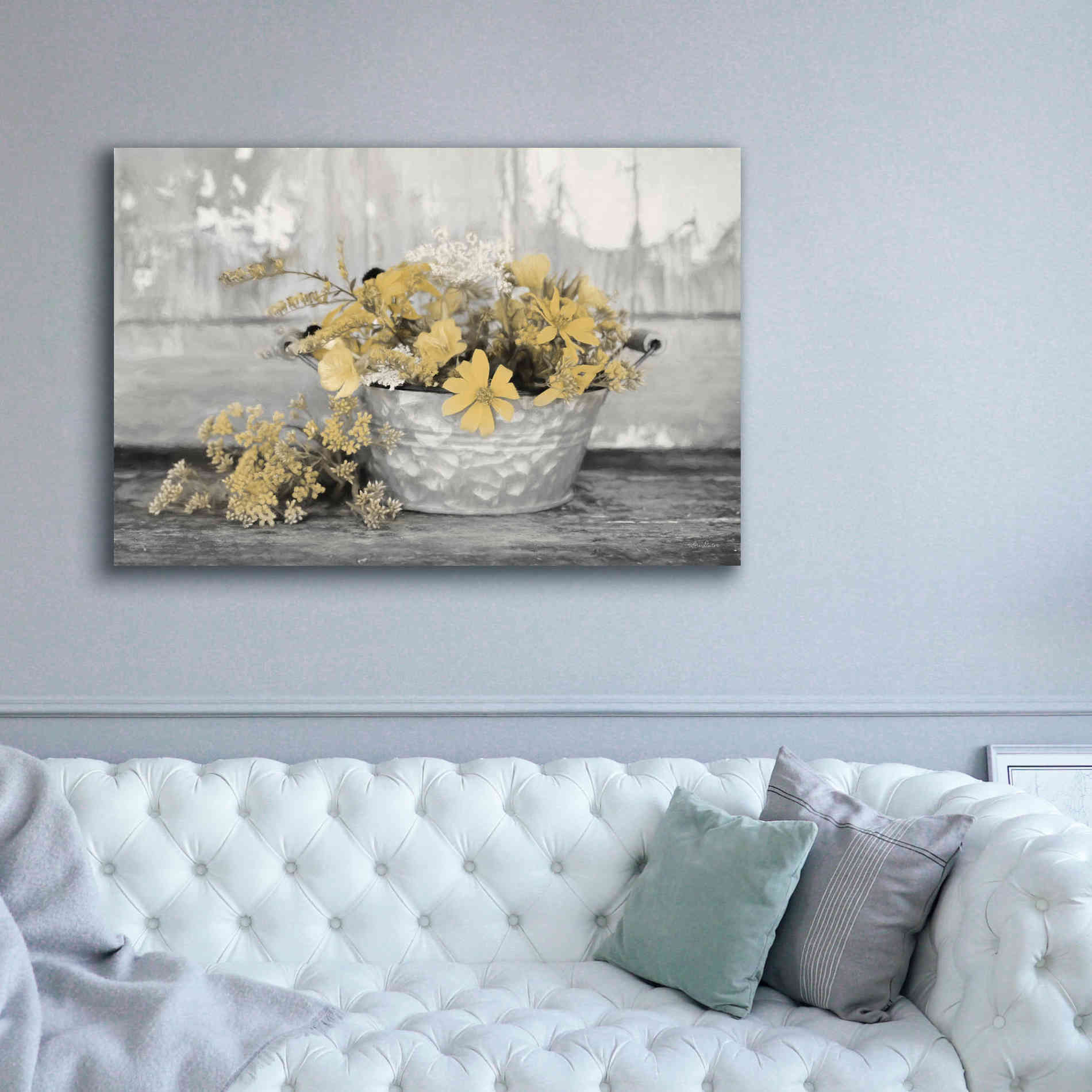 'Gold Wildflowers I' by Lori Deiter, Canvas Wall Art,60 x 40