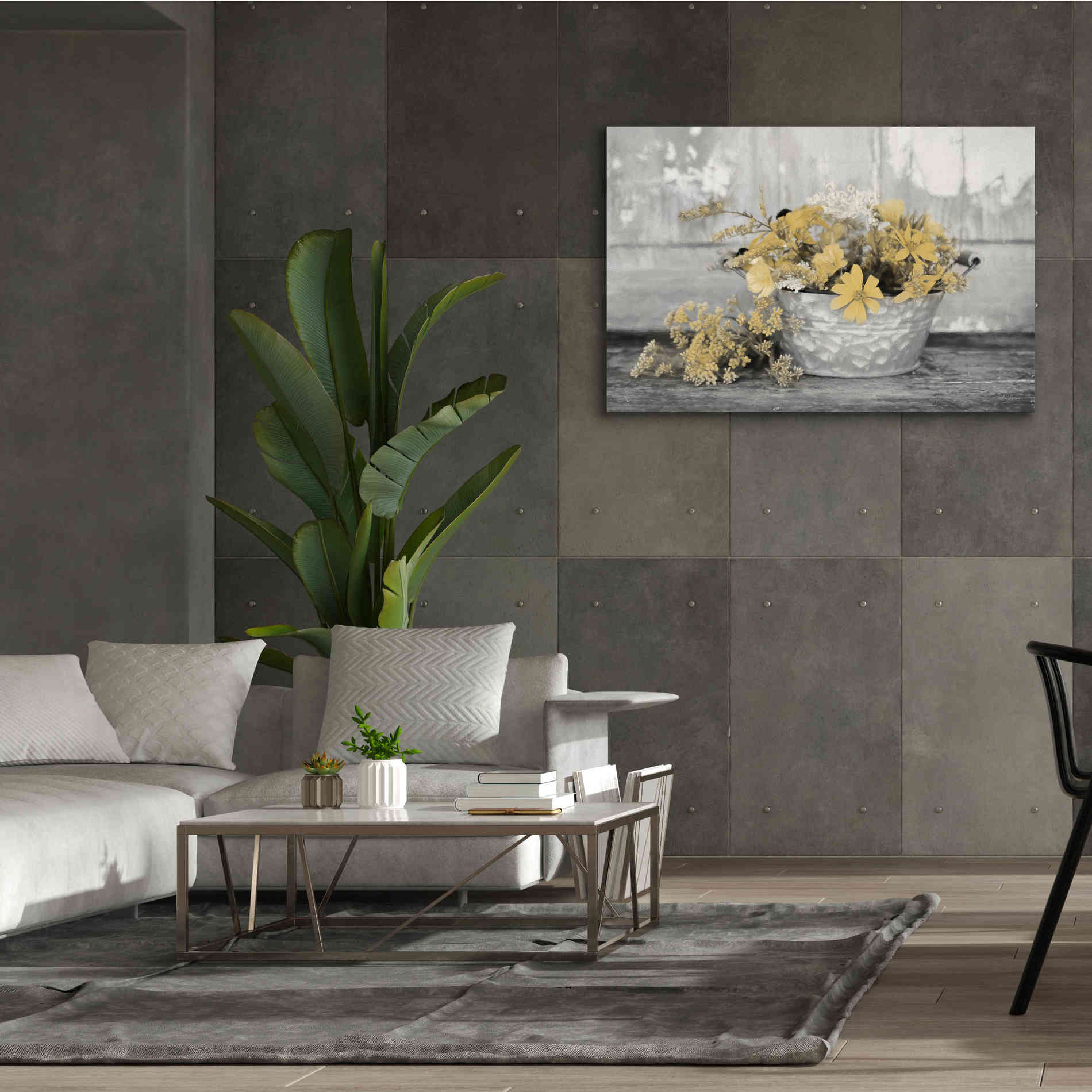 'Gold Wildflowers I' by Lori Deiter, Canvas Wall Art,60 x 40