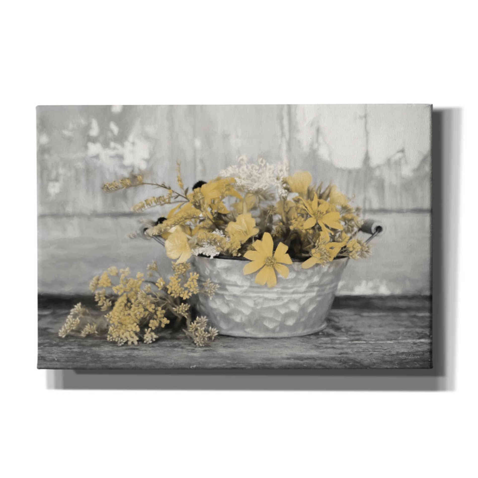 'Gold Wildflowers I' by Lori Deiter, Canvas Wall Art