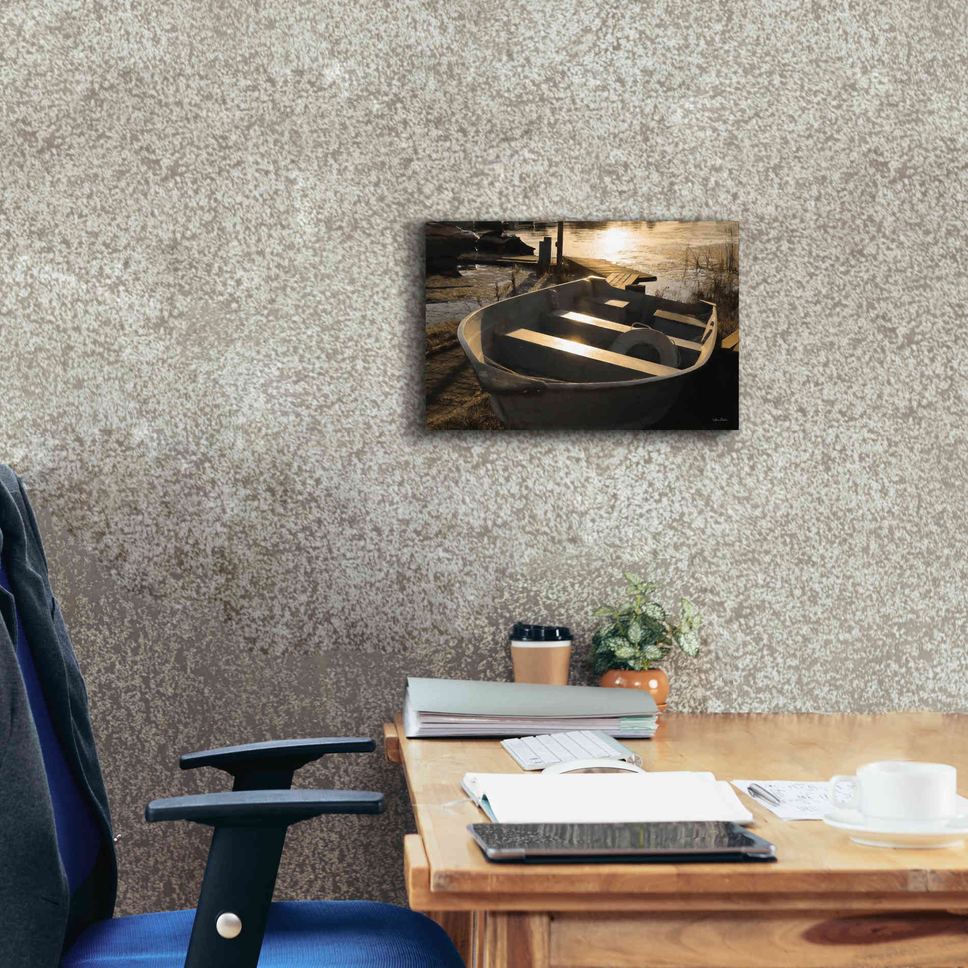 'Docked' by Lori Deiter, Canvas Wall Art,18 x 12