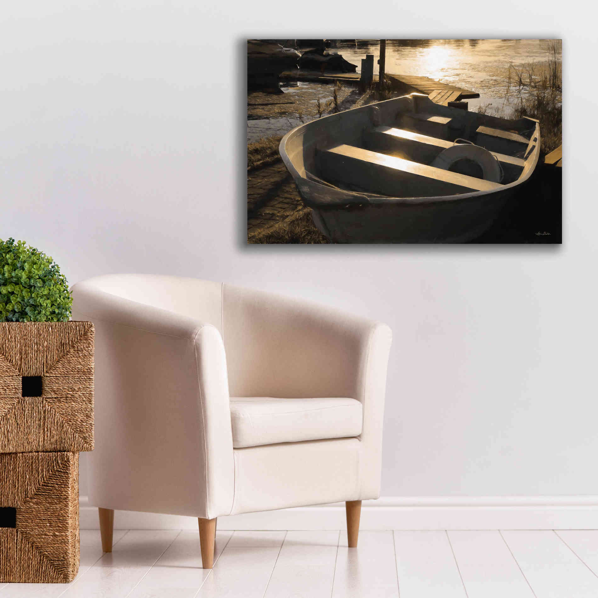 'Docked' by Lori Deiter, Canvas Wall Art,40 x 26