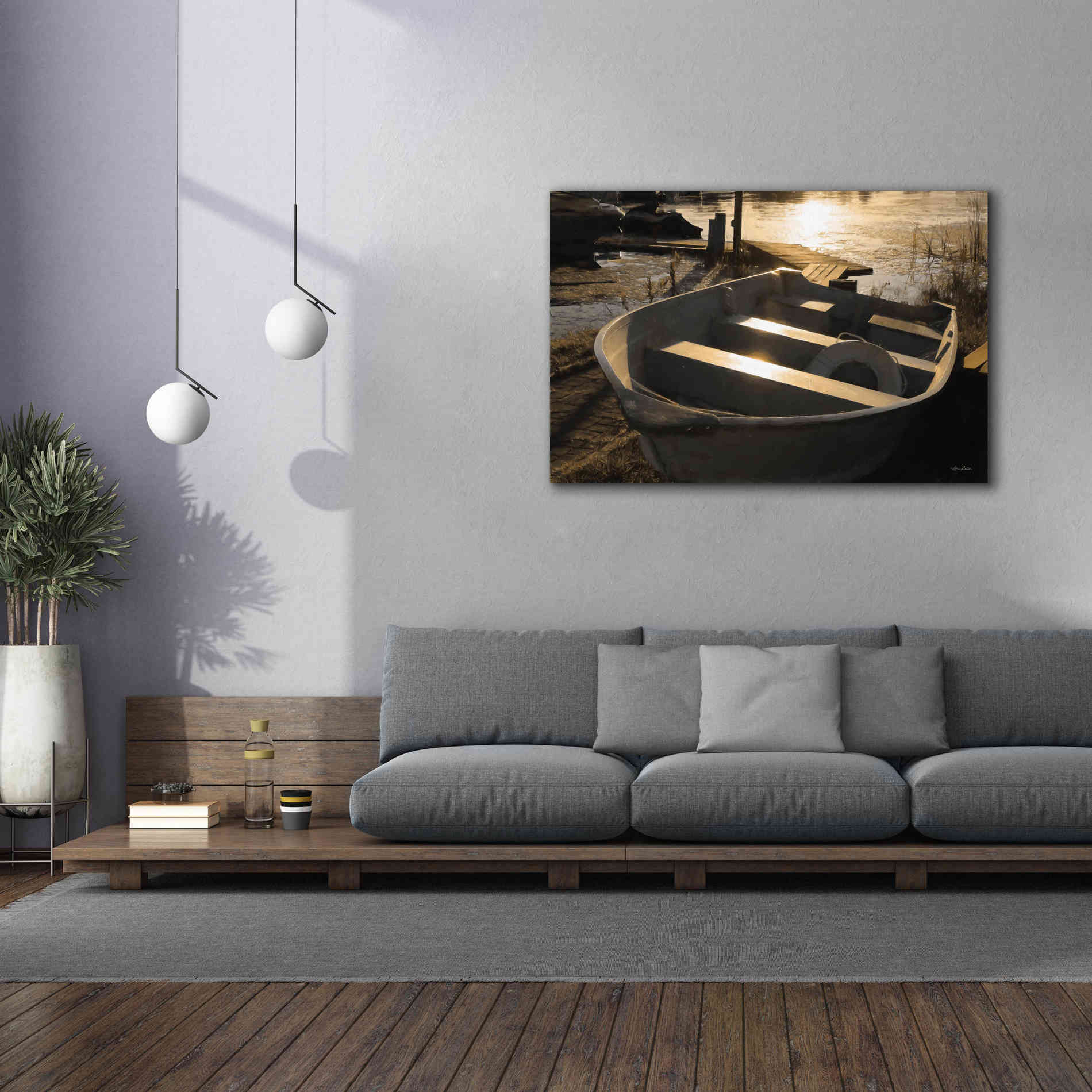 'Docked' by Lori Deiter, Canvas Wall Art,60 x 40