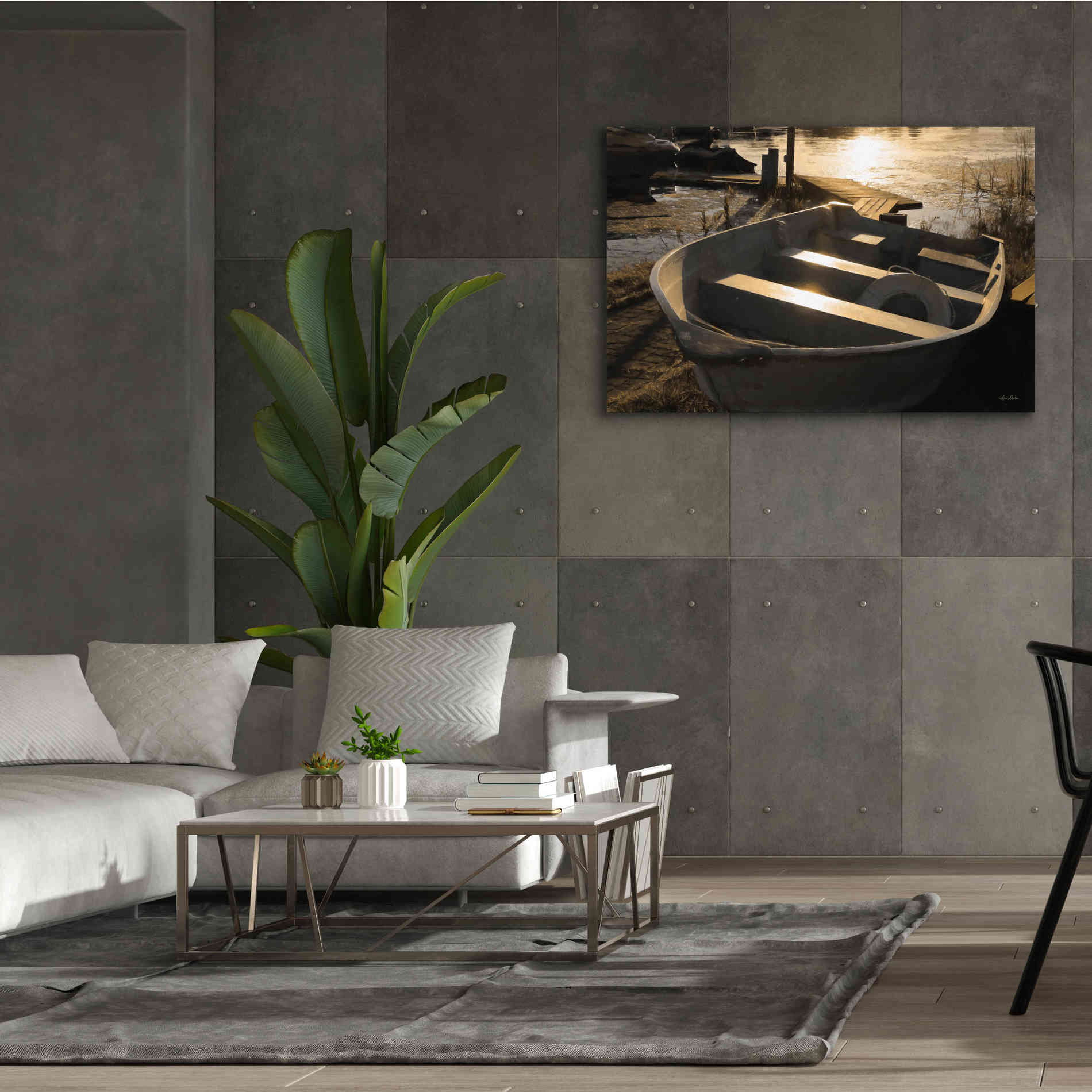 'Docked' by Lori Deiter, Canvas Wall Art,60 x 40