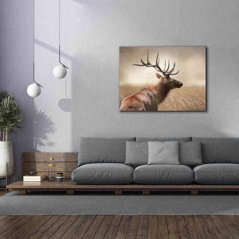 Image of 'Elk in the Grass' by Lori Deiter, Canvas Wall Art,54 x 40