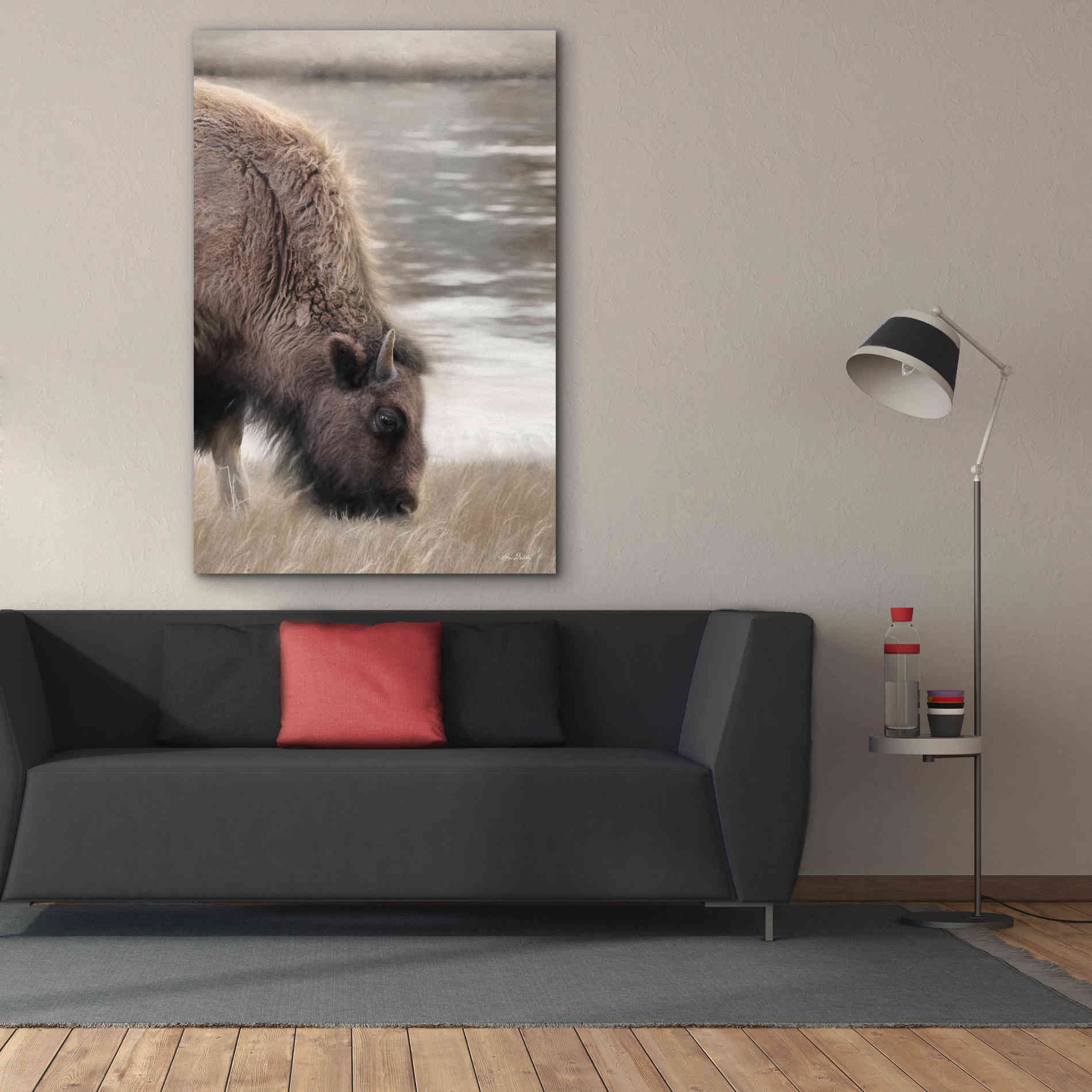 'Yellowstone Buffalo' by Lori Deiter, Canvas Wall Art,40 x 60