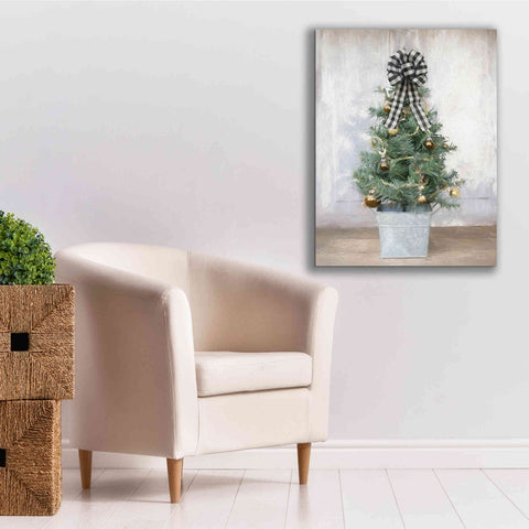 Image of 'Buffalo Plaid Mini Tree' by Lori Deiter, Canvas Wall Art,26 x 34