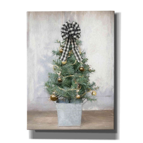 Image of 'Buffalo Plaid Mini Tree' by Lori Deiter, Canvas Wall Art