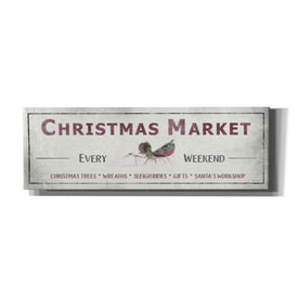 'Christmas Market Sign II' by Lori Deiter, Canvas Wall Art