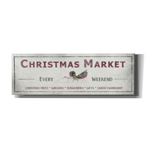 Image of 'Christmas Market Sign II' by Lori Deiter, Canvas Wall Art