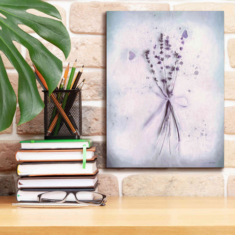 Image of 'Lavender and Butterflies I' by Lori Deiter, Canvas Wall Art,12 x 16