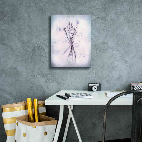 Image of 'Lavender and Butterflies I' by Lori Deiter, Canvas Wall Art,12 x 16